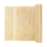 Natural Bamboo Slat Screening Privacy Bamboo Slat Fence 6 ft H x 16 ft L